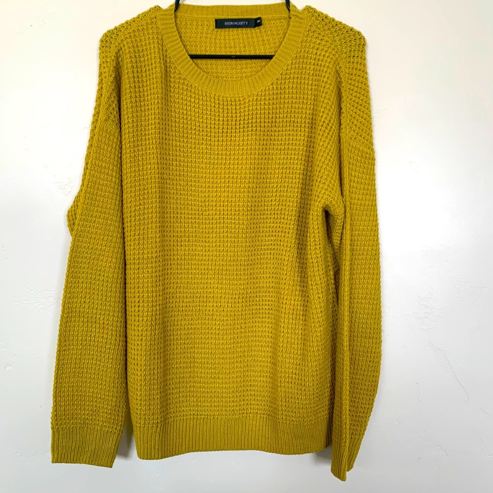 Mustard Knit Sweater NEW